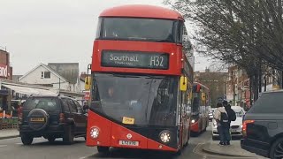 FIRST DAY Route H32 Abellio Bus Observations  4th March London Bus Tender Changes Part 2  60fps [upl. by Rellek]