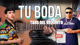 Requinto de TU BODA Tutorial en Guitarra OSCAR MAYDON x FUERZA REGIDA  Para Principiantes [upl. by Nemajneb]