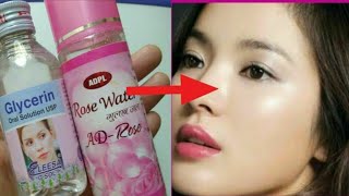 Glycerin and Rosewater for Face Skin Lightening and Acne [upl. by Regnij]