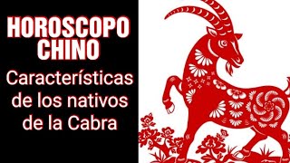 HOROSCOPO CHINO  Características de los nativos de la Cabra [upl. by Imogen]