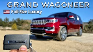 Cadillac Escalade Who The 2022 Jeep Grand Wagoneer Goes Big on Luxury InDepth Review [upl. by Doerrer]