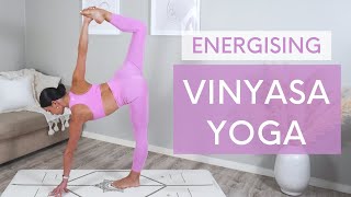 35 MIN ENERGISING YOGA  Full Body Vinyasa Flow [upl. by Aramac]