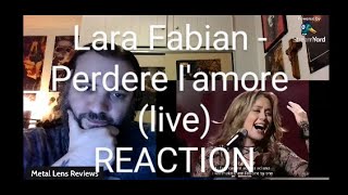 Lara Fabian  Perdere lamore live  REACTION [upl. by Sueddaht]