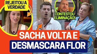 🔵 SACHA DESMASCARA FLOR BABI REJEITA A VERDADE E CHOCA ZÉ LOVE CONTESTA ELIMINAÇÃO EM A FAZENDA 16 [upl. by Knowles410]