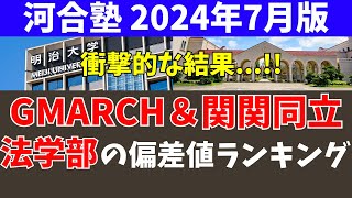 GMARCHと関関同立の法学部の偏差値ランキング【学習院明治青学立教中央法政関西大関学同志社立命館】 [upl. by Garey]