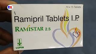 Ramistar 25 Tablet  Ramipril Tablet  Ramistar 25mg Tablet Uses Benefits Dosage Review in Hindi [upl. by Notlim459]