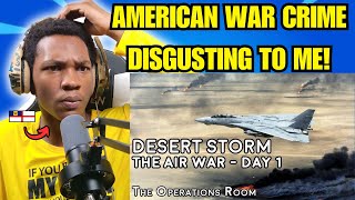 British caribbean guy react to Desert Storm  The Air War Day 1  Animated reaction [upl. by Bruis]