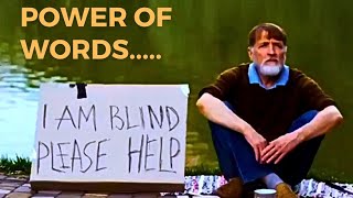 power of words🔥💯A girl changed blind man day viral powerofwords shorts [upl. by Coe646]