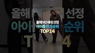 올해 MZ세대 선정 아이돌 인기 순위 TOP14 [upl. by Notniuq]