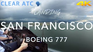 SAN FRANCISCO  BOEING 777 LANDING 4K [upl. by Asiar]