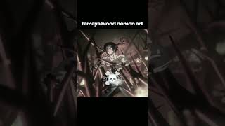 Tamayo blood demon art demonslayer anime kny edit shorts viralshort [upl. by Harald]