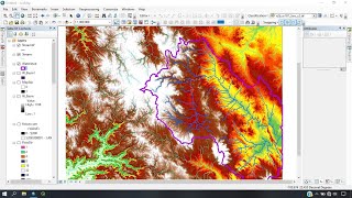 ArcGIS Tutorial WatershedBasin Delineation using ArcGIS  Part 12 [upl. by Bertelli]