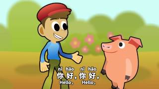 Chinese for Kids  Song to Learn Greetings in 3 Minutes [upl. by Luane]