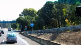 Road from Civitavecchia Port to Rome [upl. by Rednael]