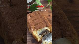 Nutella Tiramisu😍 easyrecipe cake shorts [upl. by Juback]