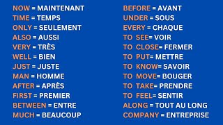 300 Mots les plus utilisés en Anglais  300 Most used words in English Part 1 [upl. by Gordie]