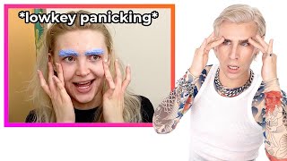 Hairdresser Reacts To People Bleaching Their Eyebrows [upl. by Nrek]