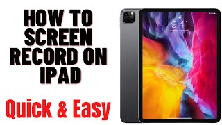 HOW TO SCREEN RECORD ON IPAD 2024 [upl. by Latsyrk316]