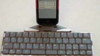 igo stowaway ultra slim keyboard and iphone [upl. by Dunning743]