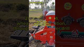 Wheat cultivation through super seeder drill [upl. by Yddor]