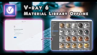 How to add Vray 6 material library offline l fix error quotthis site cant be reachedquot [upl. by Giralda246]