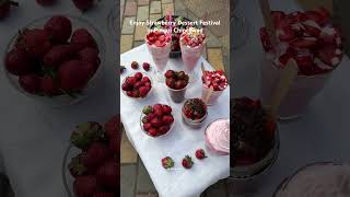 Strawberry Dessert Festival Now Available in PimpriChinchwad pcmc pcmcfood punefood [upl. by Ahsetal]