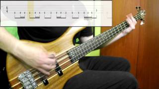 Tool  Schism Bass Cover Play Along Tabs In Video [upl. by Enoob]