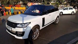 MUKESH AMBANIS RANGE ROVER SV AUTOBIOGRAPHY SUV l SUPERCARS OF INDIAMUMBAI 2020 [upl. by Nahtanhoj]