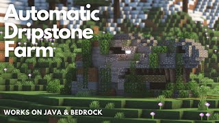 AUTOMATIC DRIPSTONE FARM  Minecraft Tutorial  Java amp Bedrock 121 [upl. by Danas]