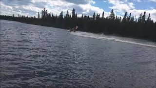 Tubing Silver Queen Lake  Cochrane Ontario  July 2 2018 [upl. by Ekle]