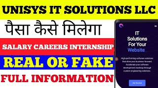 Unisys IT Solutions LLC Real or Fake Reviews  Salary Location Glassdoor Banglore India  Scam [upl. by Acinok]