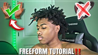 HOW TO GET FREEFORM DREADS USING YOUR HANDS😱 [upl. by Daren101]