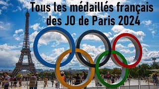 Les 64 médaillés français des JO de Paris 2024 [upl. by Noellyn]