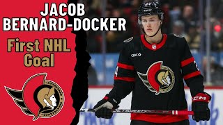 Jacob BernardDocker 24 Ottawa Senators first NHL goal Dec 7 2023 [upl. by Mitchael]