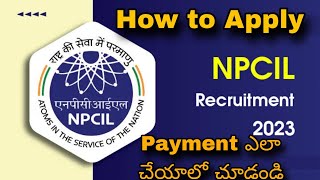 How to make Npcil payment npcil recruitment payment process [upl. by Norry]