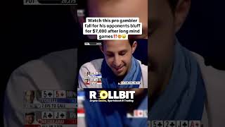 Watch this pro gambler fall for a crazy ALL IN bluff poker [upl. by Publea]