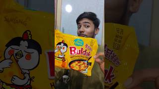 Trying Buldak cheese Noodles  gone wrong 🙄  Janibhaivlogs  mini Vlog trending viral shorts [upl. by Alhan439]