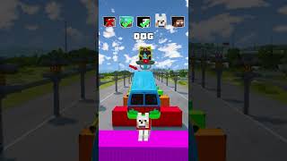 NOOB vs PRO vs HACKER vs HEROBRINE Car Jump Challenge 11 😁 🚗 shorts beamngdrive [upl. by Arni]