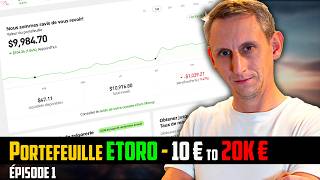 Suivi dun portefeuille eToro de 10 000  Action  Cryptomonnaie Juillet 2024 [upl. by Nnayelsel]