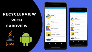 Simple Recyclerview With Cardview in Android Studio  RecyclerView Android Studio Tutorial  Part 1 [upl. by Eislehc]