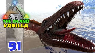 DOMANDO nosso primeiro MOSASAURUS  THE ISLAND VANILLA 91 [upl. by Jakob]