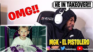 WHY HE SNAPPING LIKE THIS mgk  El Pistolero Official Audio REACTION [upl. by Nojid]