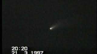 comet halebopp cosmos astronomy space Comet Hale–Bopp C1995 O1 March 1997 [upl. by Ahsil346]