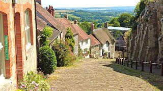 A Walk Down Gold Hill Shaftesbury English Countryside 4K [upl. by Nylkaj]