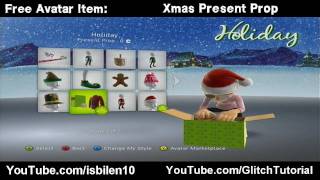 Xbox LIVE  FREE Avatar Item  Christmas Holiday Present [upl. by Analihp]