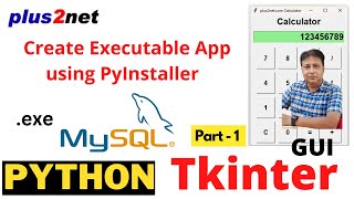 Create standalone exe for Calculator Database etc python tkinter PythonGUI application app [upl. by Mariande]