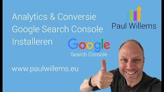 Analytics amp Conversie Google Search Console Installeren [upl. by Ranita]