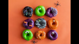 Mini Halloween Donuts 🎃👻 [upl. by Dinsmore103]