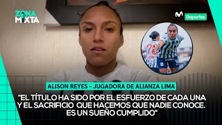 ALISON REYES habla del TÍTULO de ALIANZA LIMA en la LIGA FEMENINA 2024  ZONA MIXTA 📰🌎 [upl. by Ellehcam]