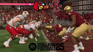 Louisville Football CFB25 Preview Game 8 at Boston College [upl. by Arod]